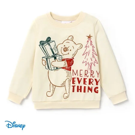 Winnie the Pooh Merry Everything Christmas Pullover Sweatshirts Toddler Girls Boys Size 2-6 | Walmart (US)