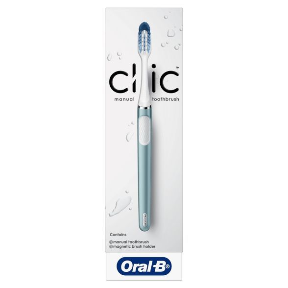 Oral-B Clic Toothbrush with Magnetic Brush Holder - Aqua | Target
