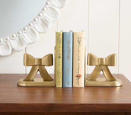Ava Ribbon Bookends | Pottery Barn Kids