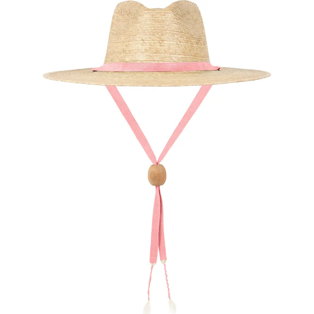 Sunshine Tienda Veronica Rancher Palm Straw Hat in Natural Pink at Nordstrom, Size X-Small | Nordstrom
