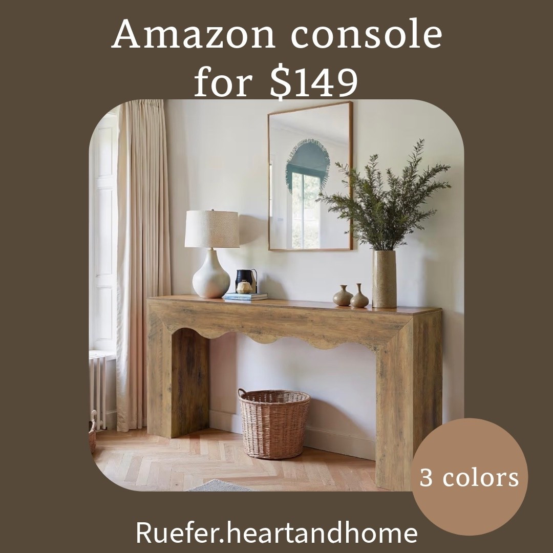 Loving this console take from Amazon and it’s just under $150. Comes in 3 color options. 

#LTKSeasonal #LTKHome #LTKSaleAlert