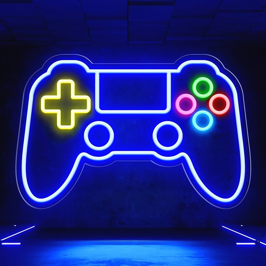 Gamepad Shaped Neon Signs Neon Lights LED Neon Signs for Wall Decor 16''x 11'' for game room Deco... | Amazon (US)