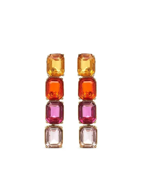 Baguette drop earrings | Farfetch Global