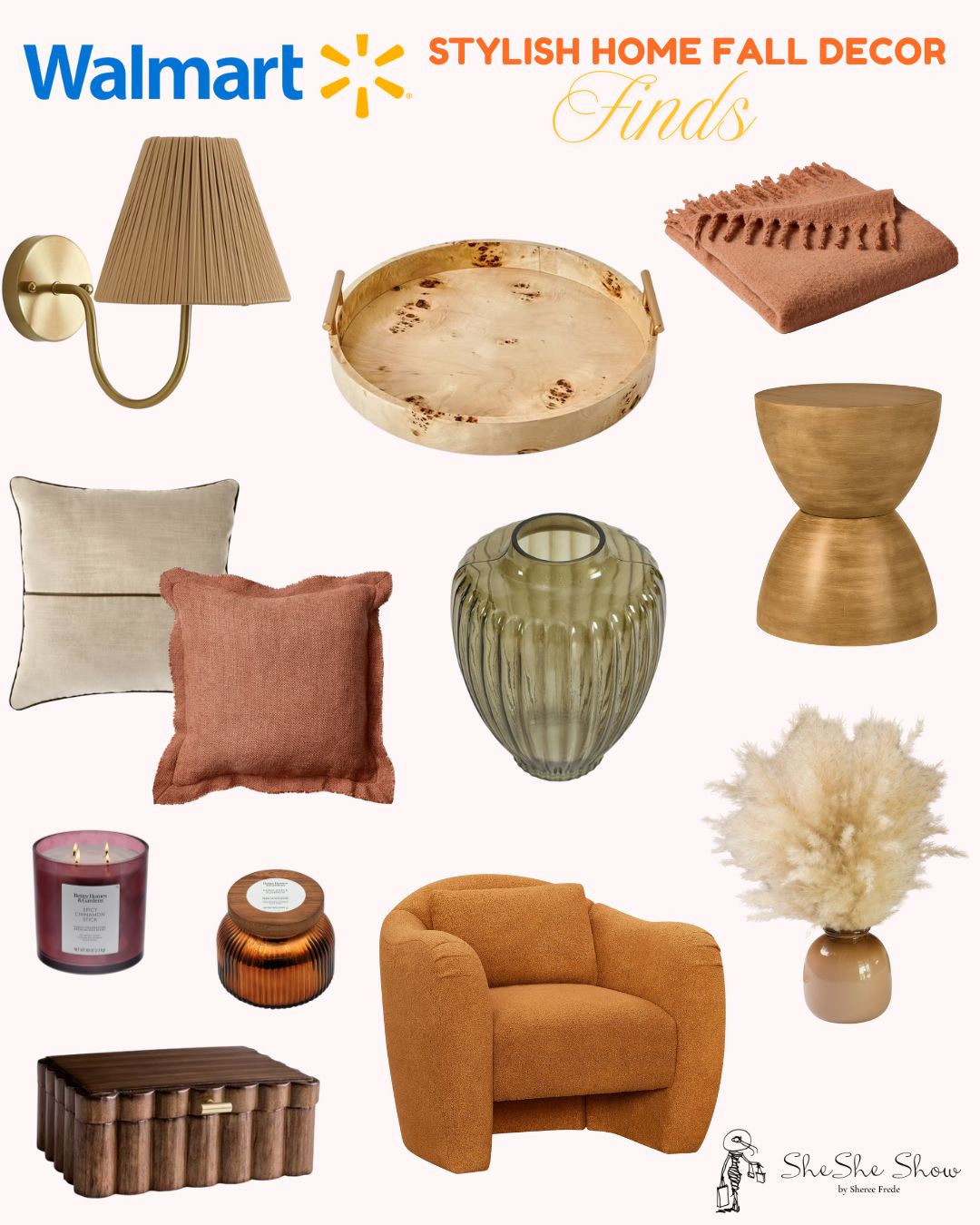  Budget friendly stylish fall home decor from Walmart
Pillows side table serving pieces, candles, vase, light fixture, chair

 

#LTKStyleTip #LTKFindsUnder50 #LTKHome