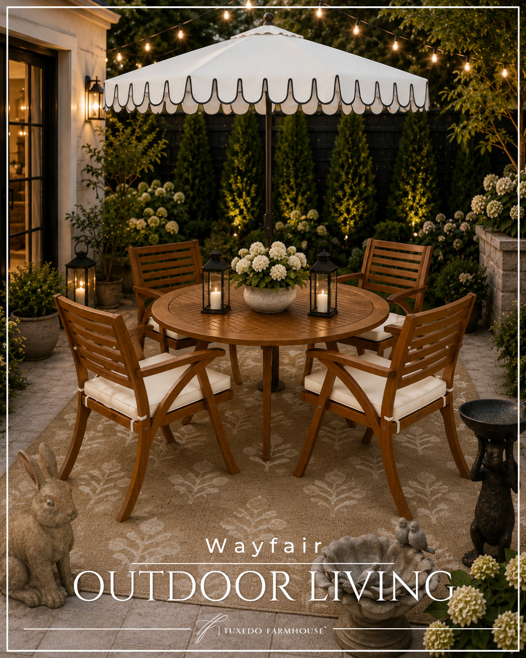 love creating outdoor spaces that feel warm, layered, and inviting with rich wood tones, soft neutrals, ambient lighting, and those little details that make you want to stay outside all evening 👏 Bonus: so many favorites are part of the sale!

#LTKHome #Wayfair #OutdoorLiving #PatioInspo #BackyardGoals #OutdoorDecor #CozyOutdoorSpaces #SummerStyle 

 #LTKSeasonal #LTKHome #LTKSaleAlert