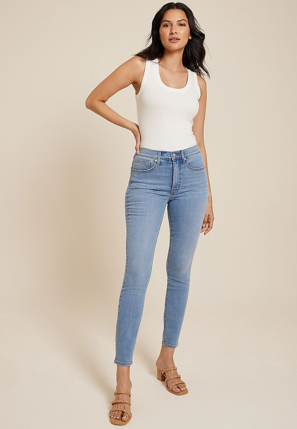 m jeans by maurices™ Light High Rise Sculpt Skinny Jean | Maurices