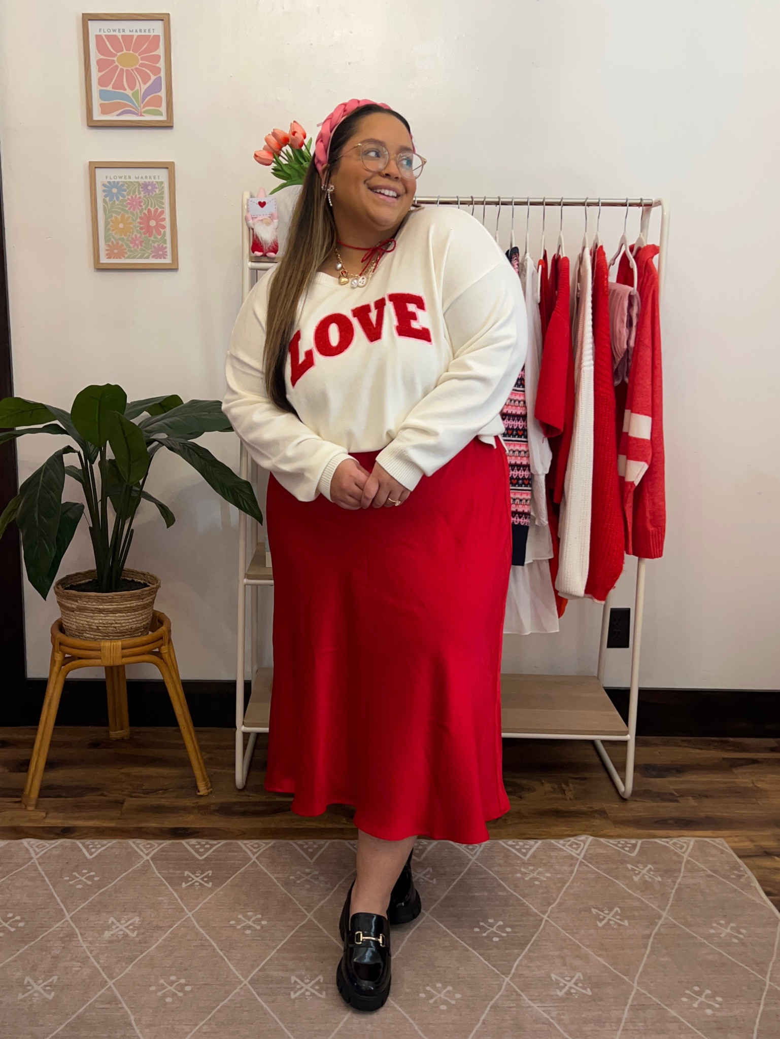 Valentine’s Day outfit Inspo 
Target outfit 
Sweater XXL
Skirt XXL

#LTKStyleTip #LTKFindsUnder50 #LTKPlusSize