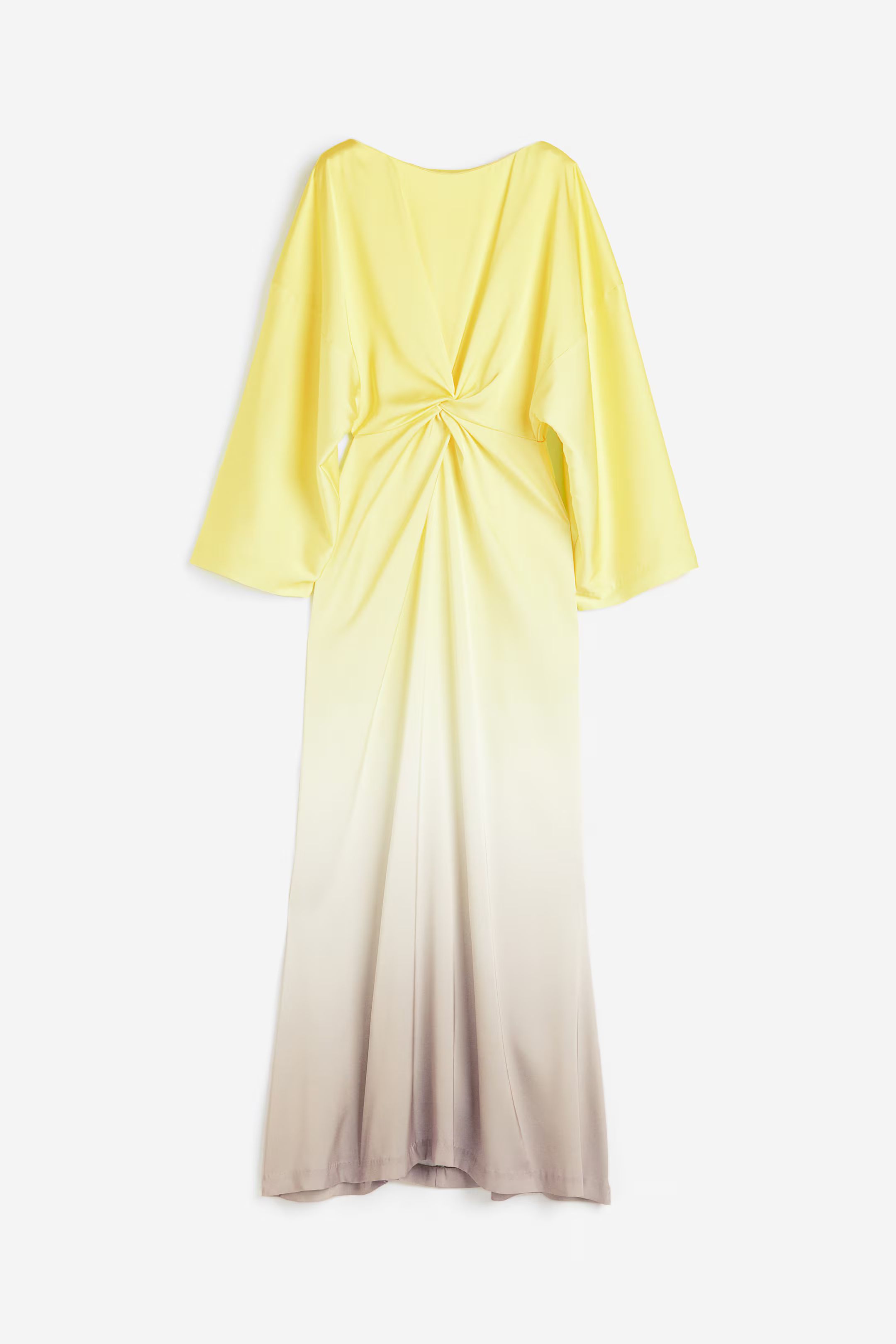 Twist-detail satin dress | H&M (UK, MY, IN, SG, PH, TW, HK)