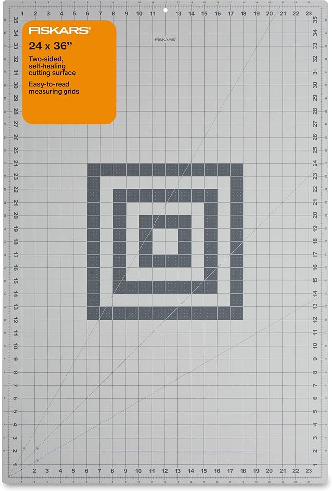Fiskars Self Healing Cutting Mat for Quilting, Arts and Crafts, 24" x 36" Grid, Sewing Mat, Craft... | Amazon (US)