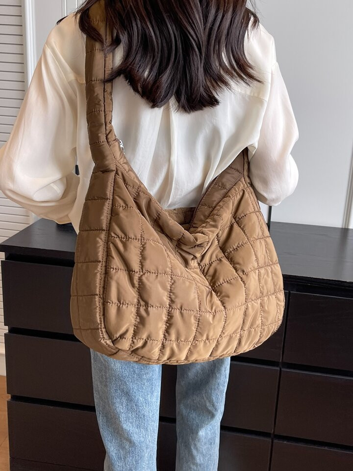 New Fashion Soft And Light-Weighted Crossbody/Shoulder Bag With Embroidery Thread For Women's Dai... | SHEIN
