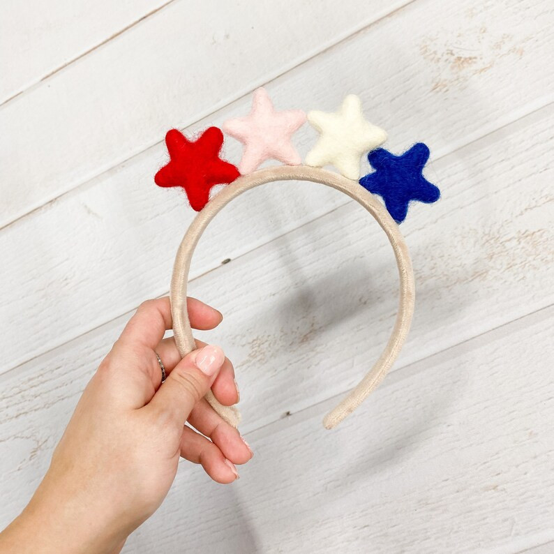 Headband | Velvet Headband | Toddler Girl Headband | July 4th | Patriotic | Memorial Day | Hair A... | Etsy (US)