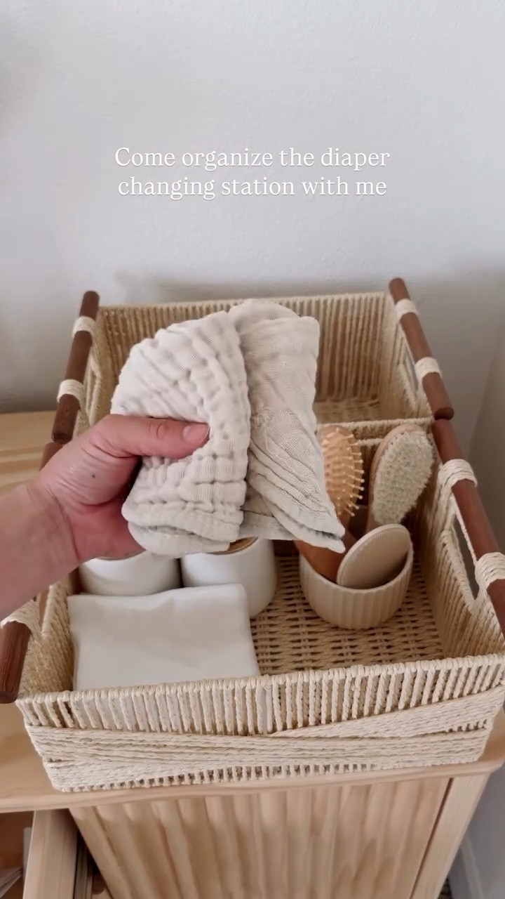 I am a little OCD when it comes to organization and storage, so I absolutely love how the basket organization looks on top of the diaper changing station!



#babyorganization #babystorage #babynursery #momhacks #newmom

#LTKBaby