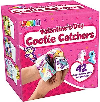 JOYIN 42 Valentines Day Cootie Catcher Cards Game with Envelopes, Great for Kids Card Games, Scho... | Amazon (US)