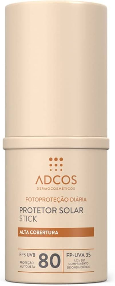 Protetor Solar Adcos Stick FPS80 Nude 12g | Amazon (BR)