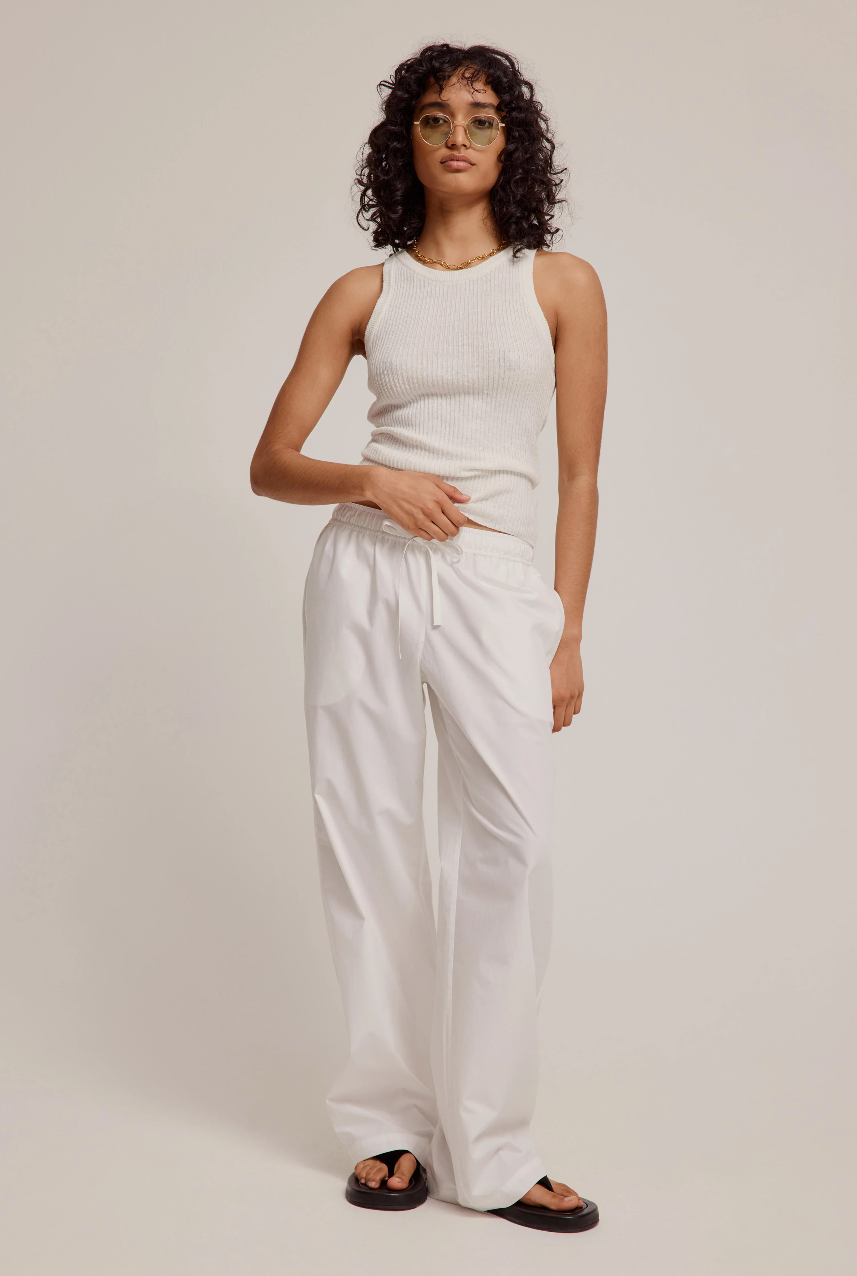 Relaxed Cotton Pant in White | Venroy | Premium Leisurewear designed in Australia | Venroy AU