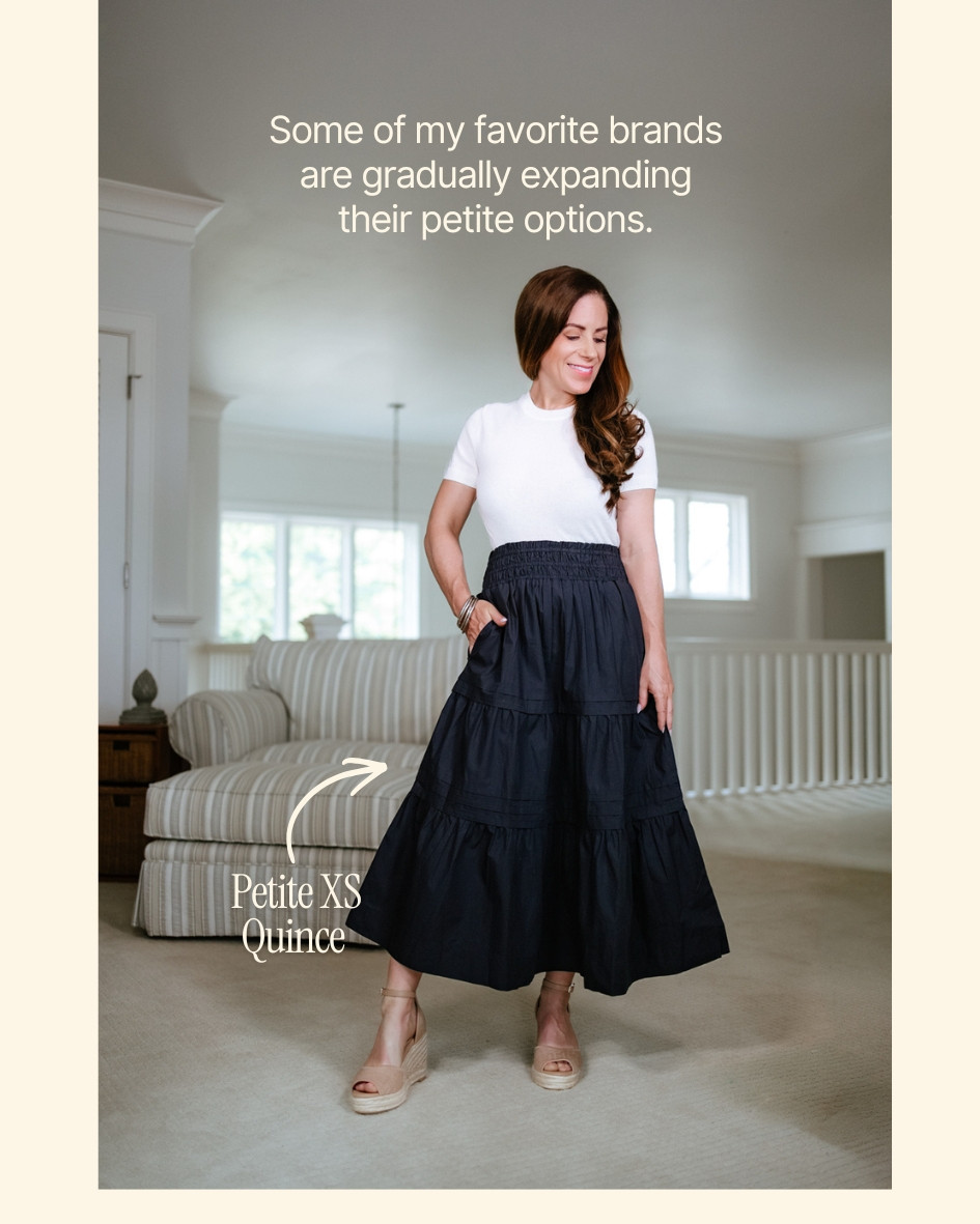 Typically avoid maxi skirts because you're petite? @quince now has petite sizing in this poplin tiered maxi skirt. Has pockets and a very flattering length. A great teacher outfit for a casual summer look while the weather stays hot. Wearing the XS. I'm 4'11 for sizing reference. Pairing the skirt with my favorite Mongolian Cashmere Tee

fall outfits women | teacher outfits | petite-friendly skirts
 

 #LTKootd #LTKOver40 #LTKPetite