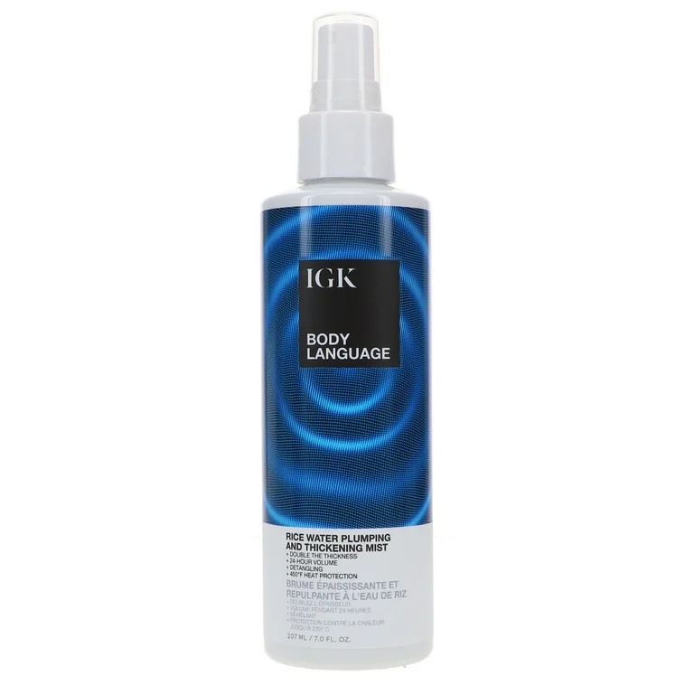IGK Body Language Rice Water Plumping and Thickening Mist 7 oz | Walmart (US)