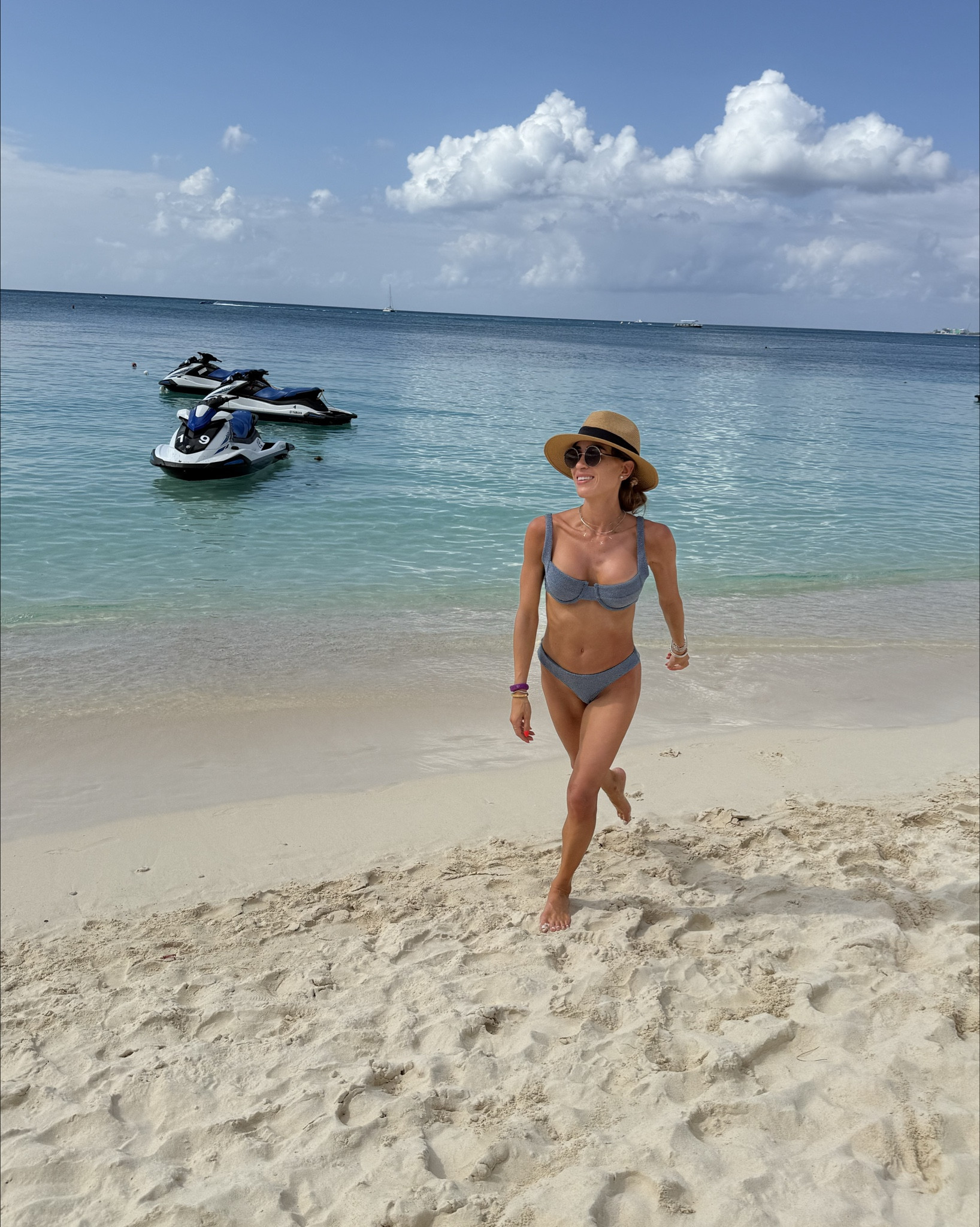 Blue sparkle bikini I love wearing size s top xs bottoms 

#LTKTravel #LTKFindsUnder50 #LTKFindsUnder100