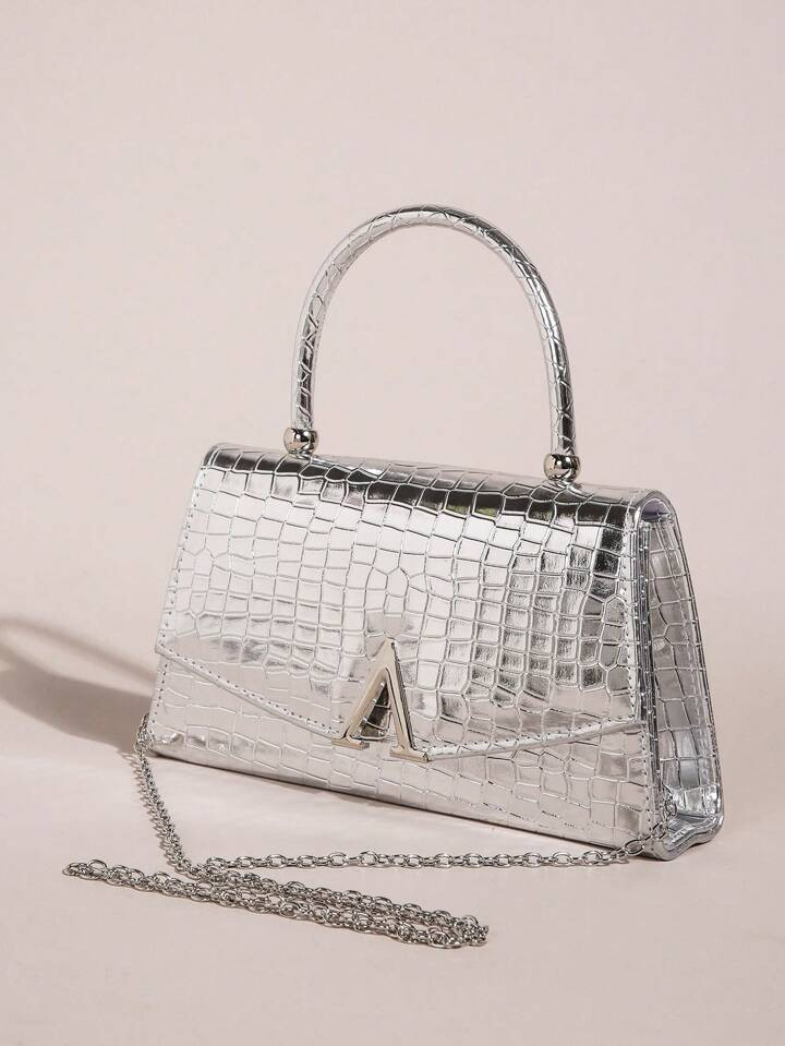 Women's Solid Color Mini Square Satchel Evening Bag, Elegant Dinner Chain Bag For Women,Elegant,E... | SHEIN