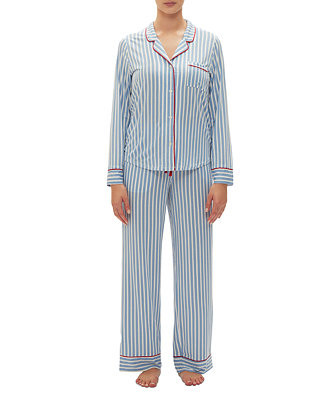 GAP GapBody Women's 2-Pc. Notched-Collar Long-Sleeve Pajamas Set - Macy's | Macy's