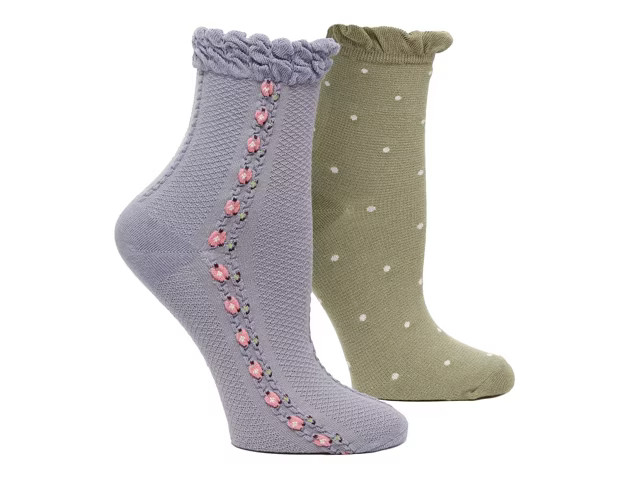 Crown Vintage Knit Dot Women's Ankle Socks - 2 Pack | DSW