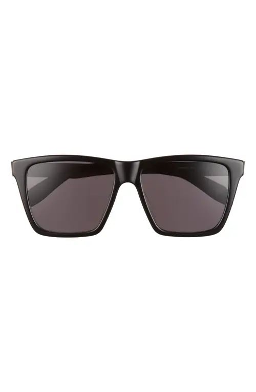 Alexander McQueen 55mm Rectangular Sunglasses in Black at Nordstrom | Nordstrom
