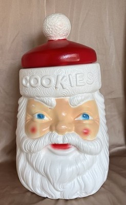 Vintage BLOW MOLD SANTA CLAUS COOKIE JAR  Empire Carolina Enterprise 1973 NICE! | eBay | eBay US
