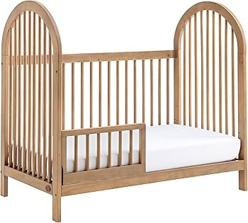 Oxford Baby Everlee Modern High Arch 3-in-1 Convertible Island Baby Crib with Round Spindles, Hon... | Amazon (US)