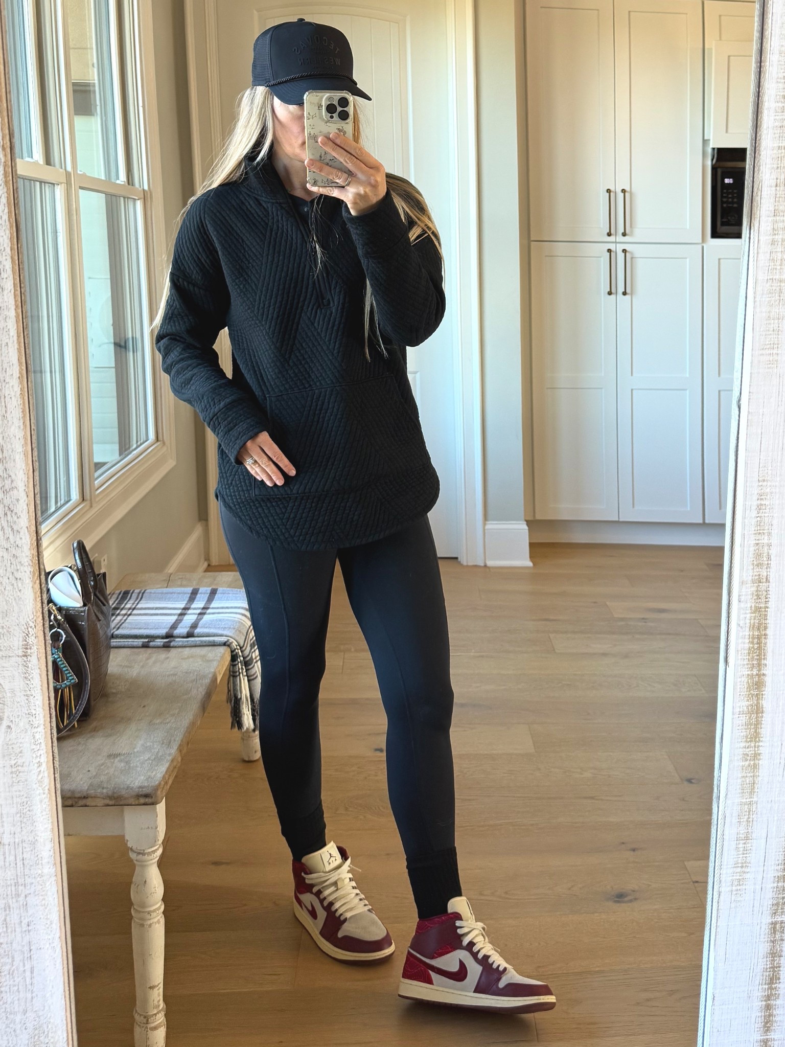 #ootd

Size reference 5’ 9” 140 lbs

Leopard coat - medium
(Several years old)

Black quilted tunic sweater - small tall

Black leggings - small

Red Jordan’s - size up 1/2 size
(Several years old)



Everyday outfit. Cool leggings outfit. Errands outfit. Mom outfits. Leopard coat outfit. Gap sweaters. 

#LTKOver40 #LTKActive #LTKootd