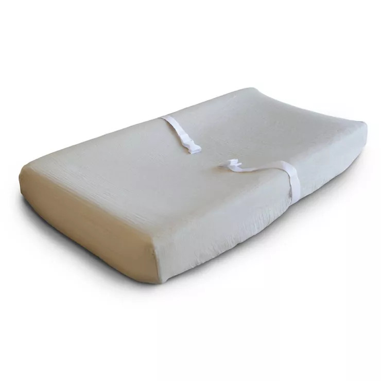 Mushie Extra Soft Muslin Changing Pad Cover | Target