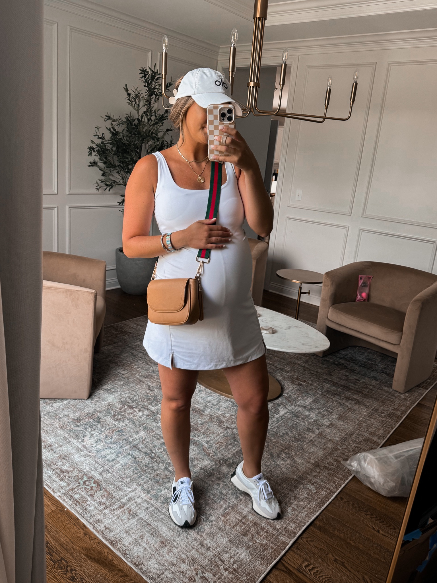 This old navy active dress has worked my whole pregnancy! It’s not maternity but definitely bumpfriendly! I sized up one to a medium and currently 38.5 weeks pregnant. 

New balance sneakers fit true to size if between size up 1/2



#LTKStyleTip #LTKBump #LTKSaleAlert