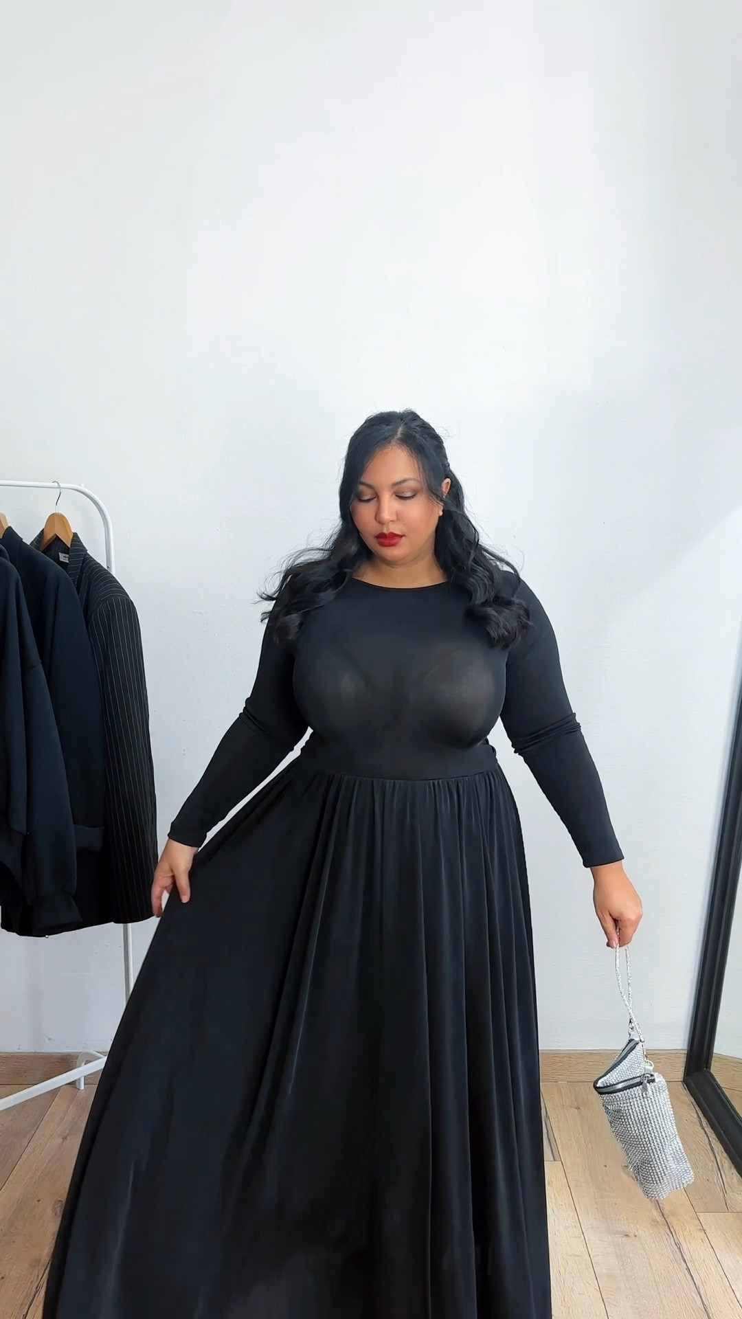 All black for your Christmas / NYE party 🖤✨

#curvydress #partywear #christmasparty #blackdress #elegantdress #curvyoutfit #nyeoutfit 

#LTKfestive #LTKmidsize #LTKcurves