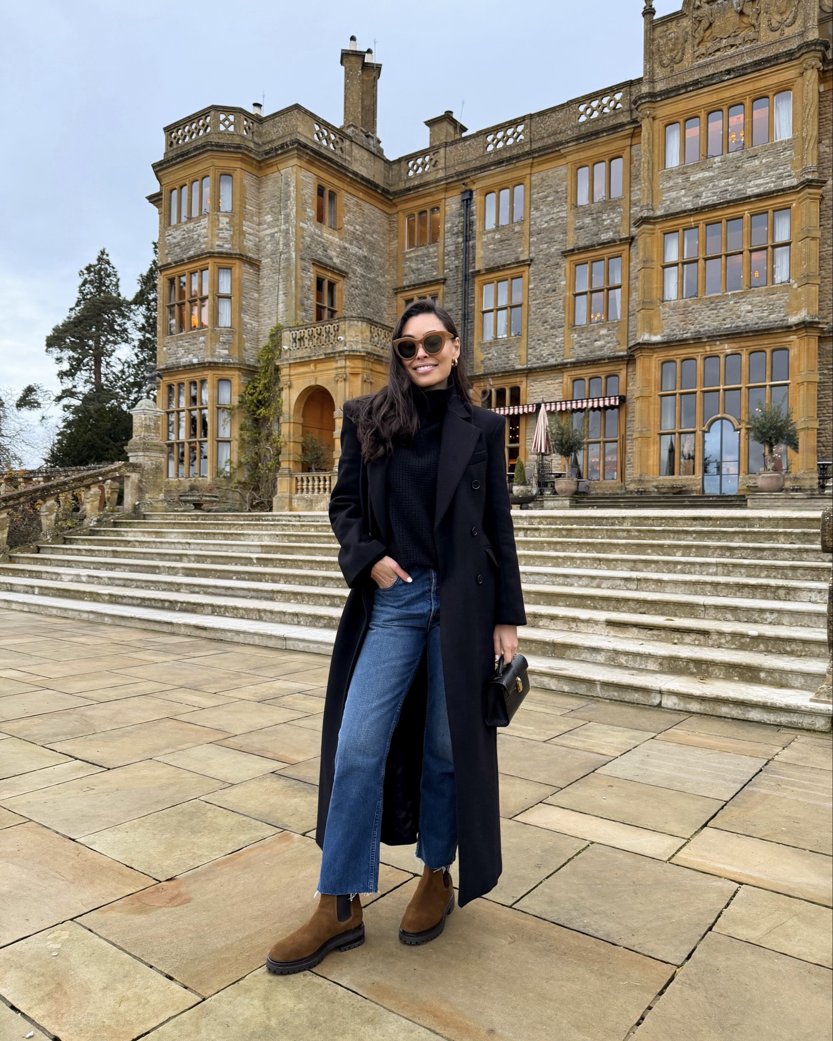 Black wool coat, classic winter outfit, snow boot, winter boot, Kat Jamieson style. 

#LTKootd #LTKSeasonal #LTKTravel