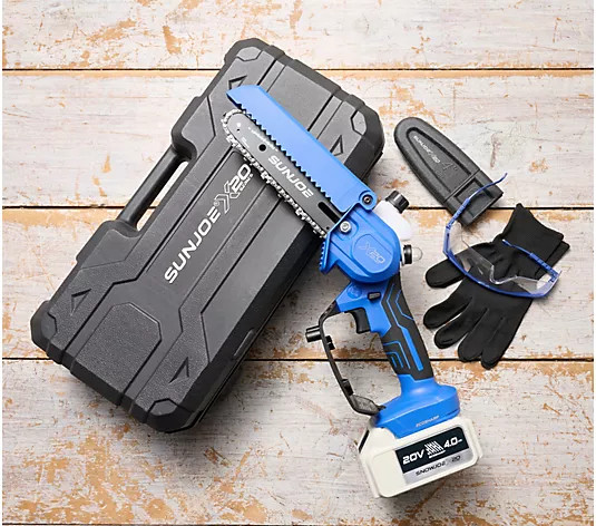 Make Your Selection: Sun Joe "Go" 20V Handheld 6" Pruning Chain Saw w/ Accessories | QVC