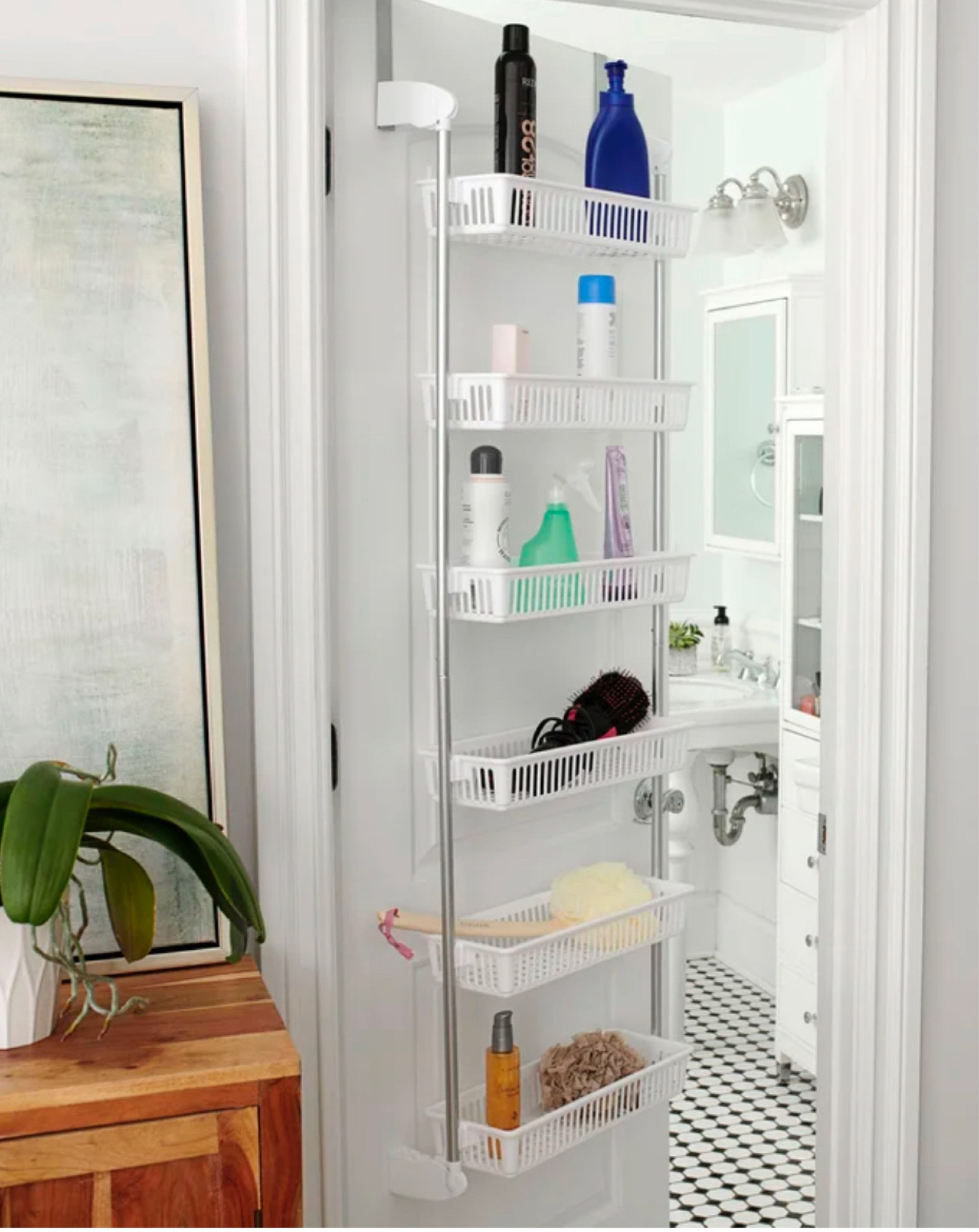 This over the door shelving unit will go on our pantry door, giving us more food storage! I might get one for our closet door as well. 

Apartment storage, apartment decor, apartment must haves 

#LTKstyletip #LTKhome #LTKunder100