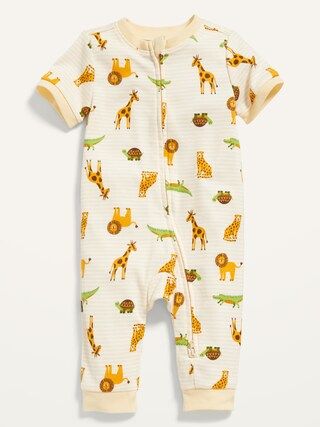 Printed Short-Sleeve One-Piece for Baby | Old Navy (US)