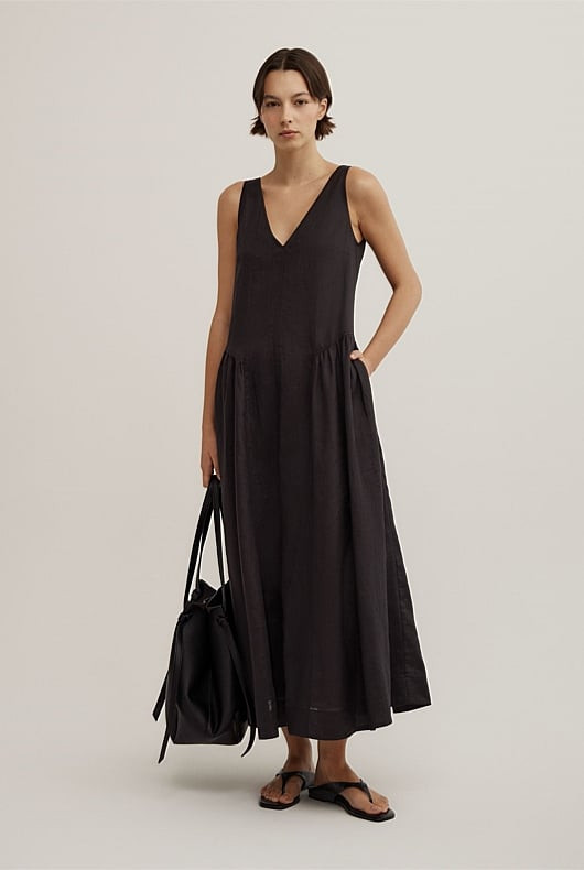 Maxi Panel Gather Dress | Witchery (AU)