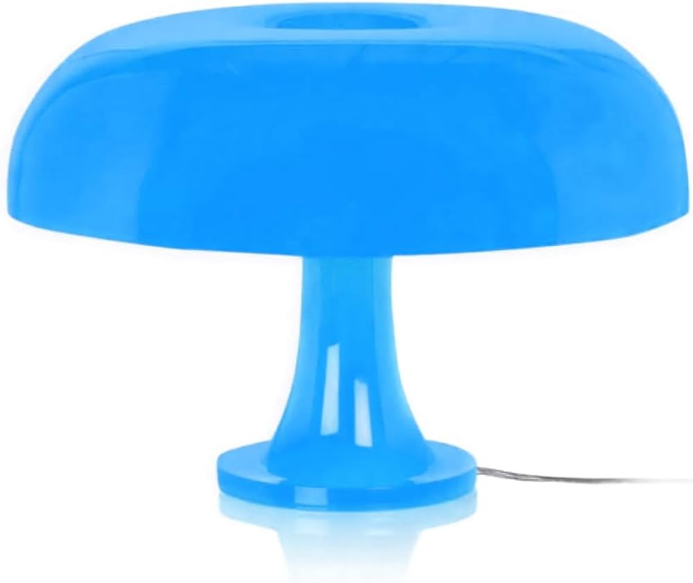 Lotus Atelier Blue Mushroom Lamp for Room Aesthetic Modern Lighting for Bedroom | Cool Retro Livi... | Amazon (US)