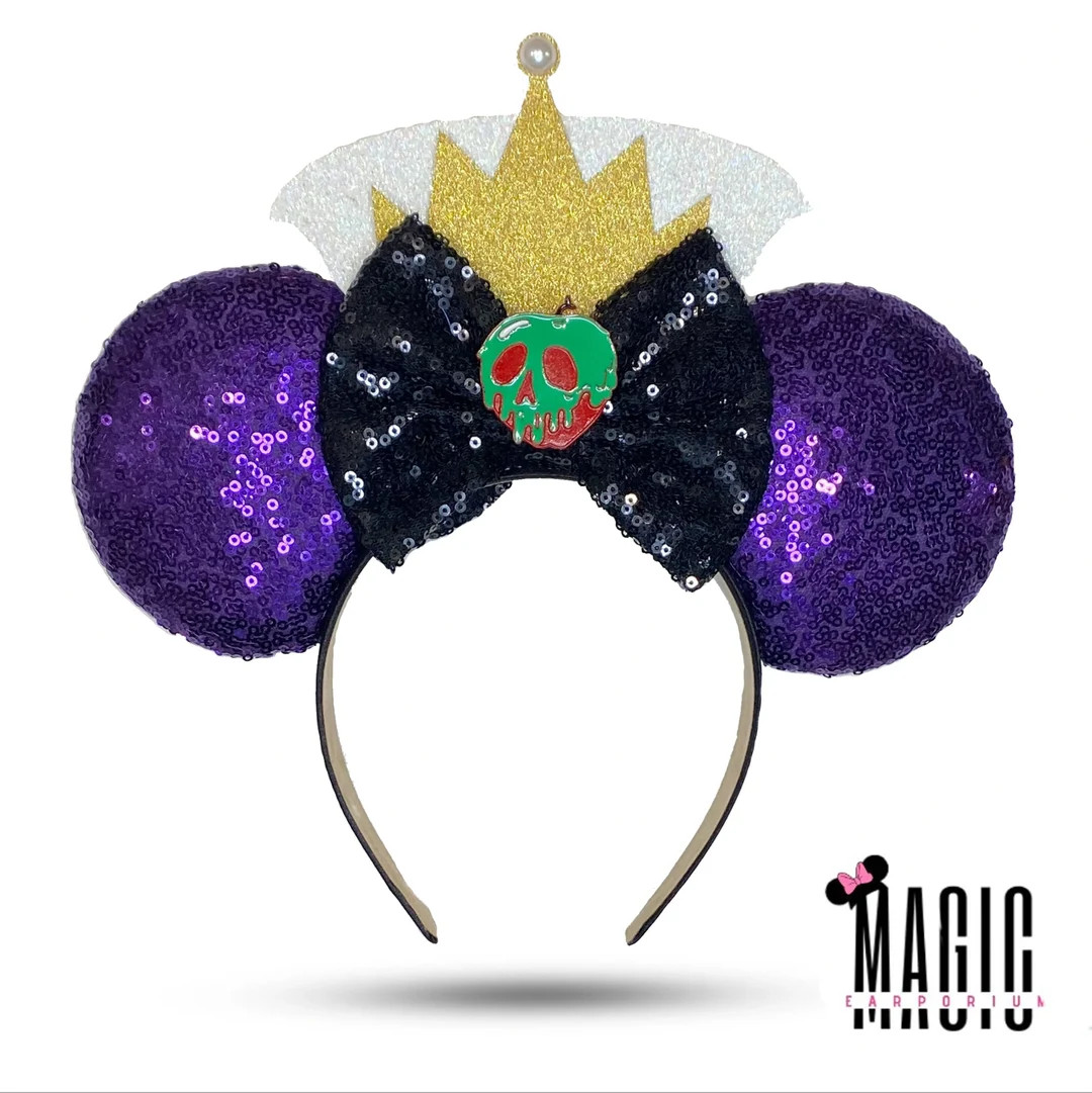 Evil Queen Snow White Halloween Disney Villain Inspired Mouse Ears | Rotten to the Core Collectio... | Etsy (US)