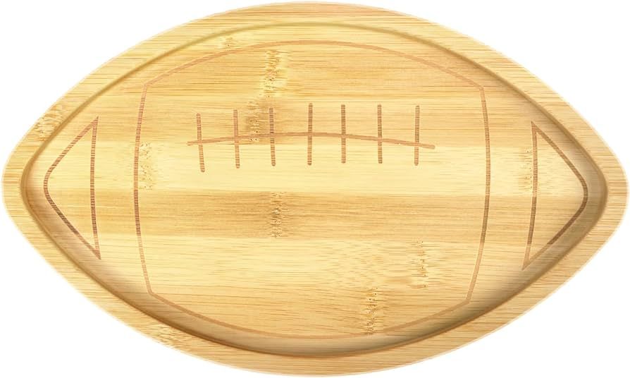 Wooden Football Plate, Reusable Football Party Plate, Football Shaped Charcuterie Board Serving T... | Amazon (US)