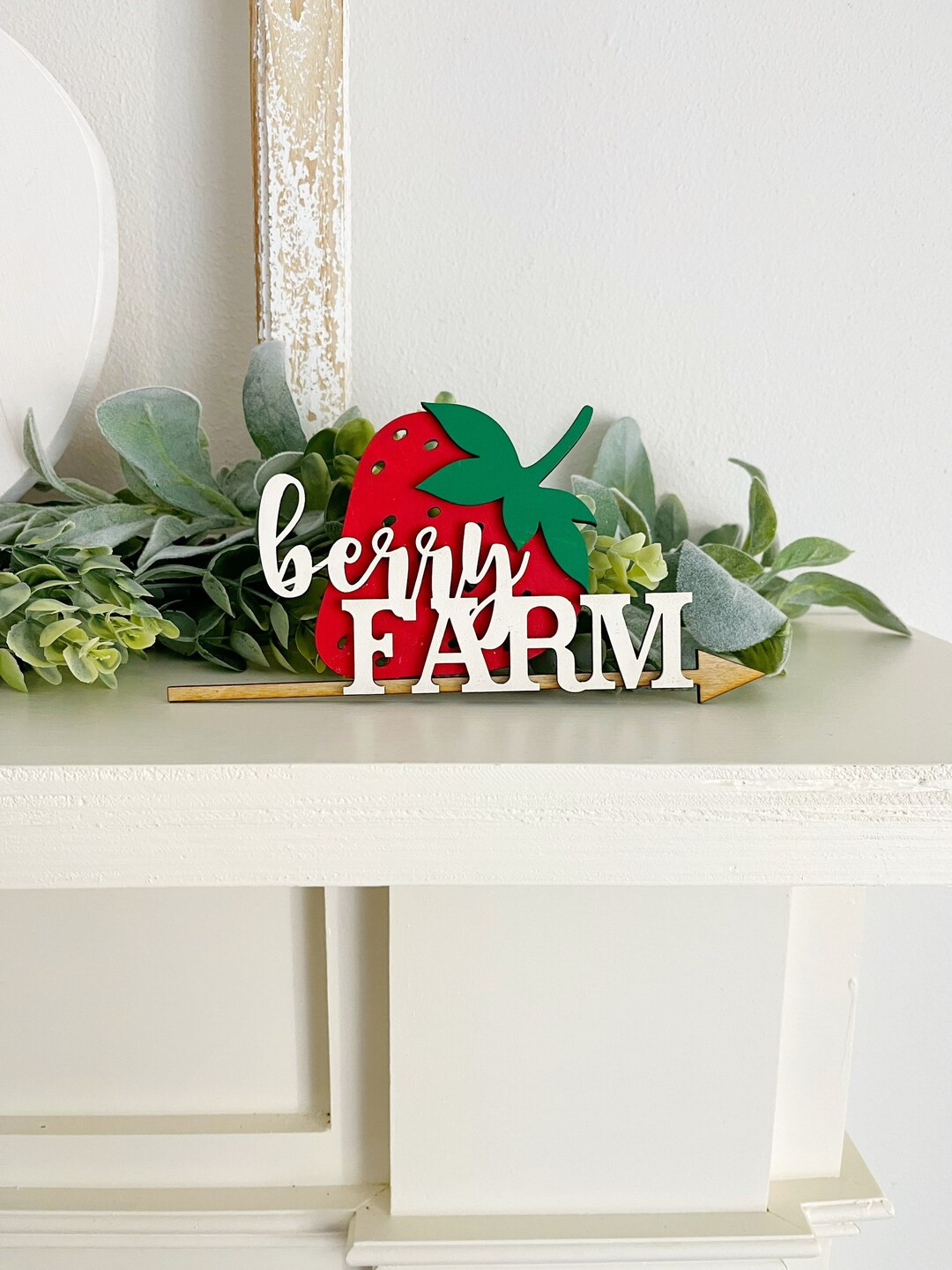 Berry farm strawberries sign, strawberry theme, summer, valentines, tiered tray decor | Etsy (US)