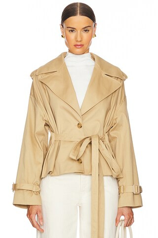 L'Academie by Marianna Provins Jacket in Tan from Revolve.com | Revolve Clothing (Global)