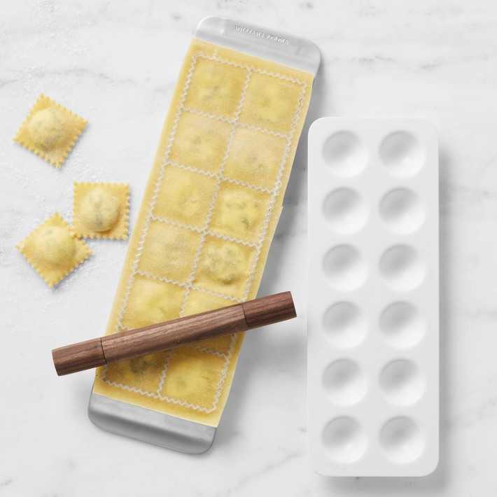 Williams Sonoma Ravioli Tray with Rolling Pin & Mold | Williams-Sonoma
