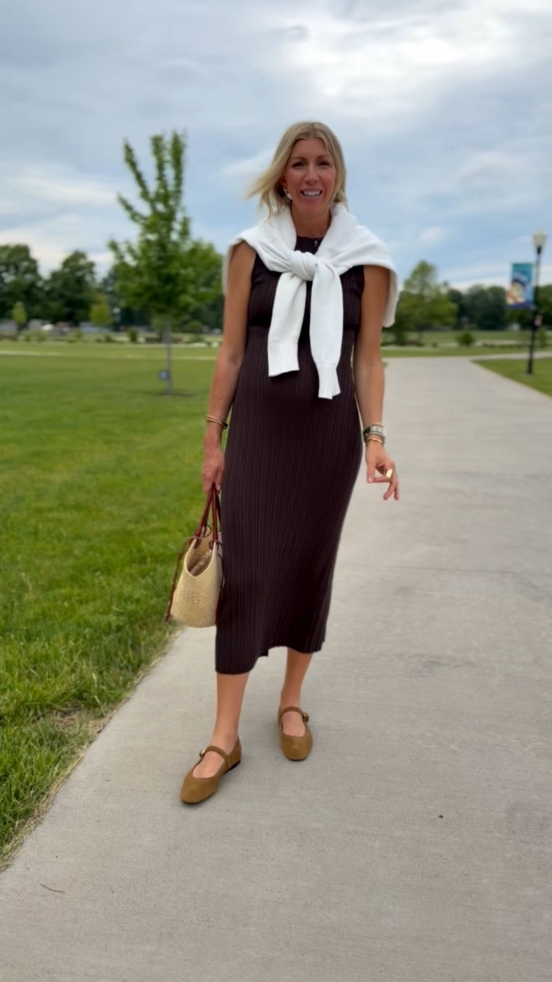 This dress has been a staple in my wardrobe forever! Love the fit and material🤎

#LTKootd #LTKSeasonal #LTKOver40