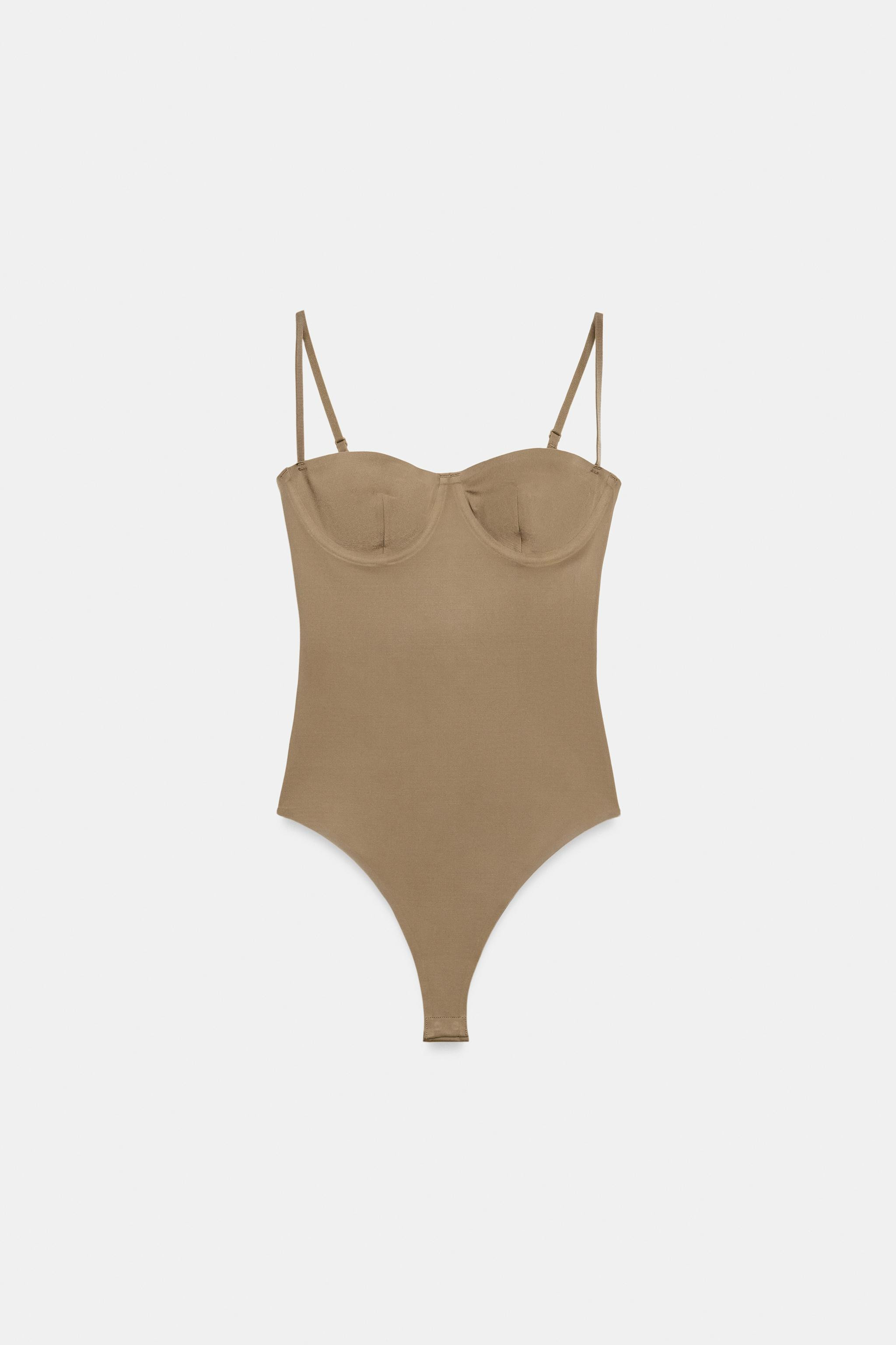 POLYAMIDE CAMISOLE BODYSUIT | Zara AU