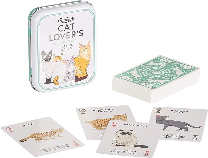 Ridley's Games: Cat Lovers Playing Cards | Full Deck of Cards with 54 Unique Cat Playing Cards | ... | Amazon (US)