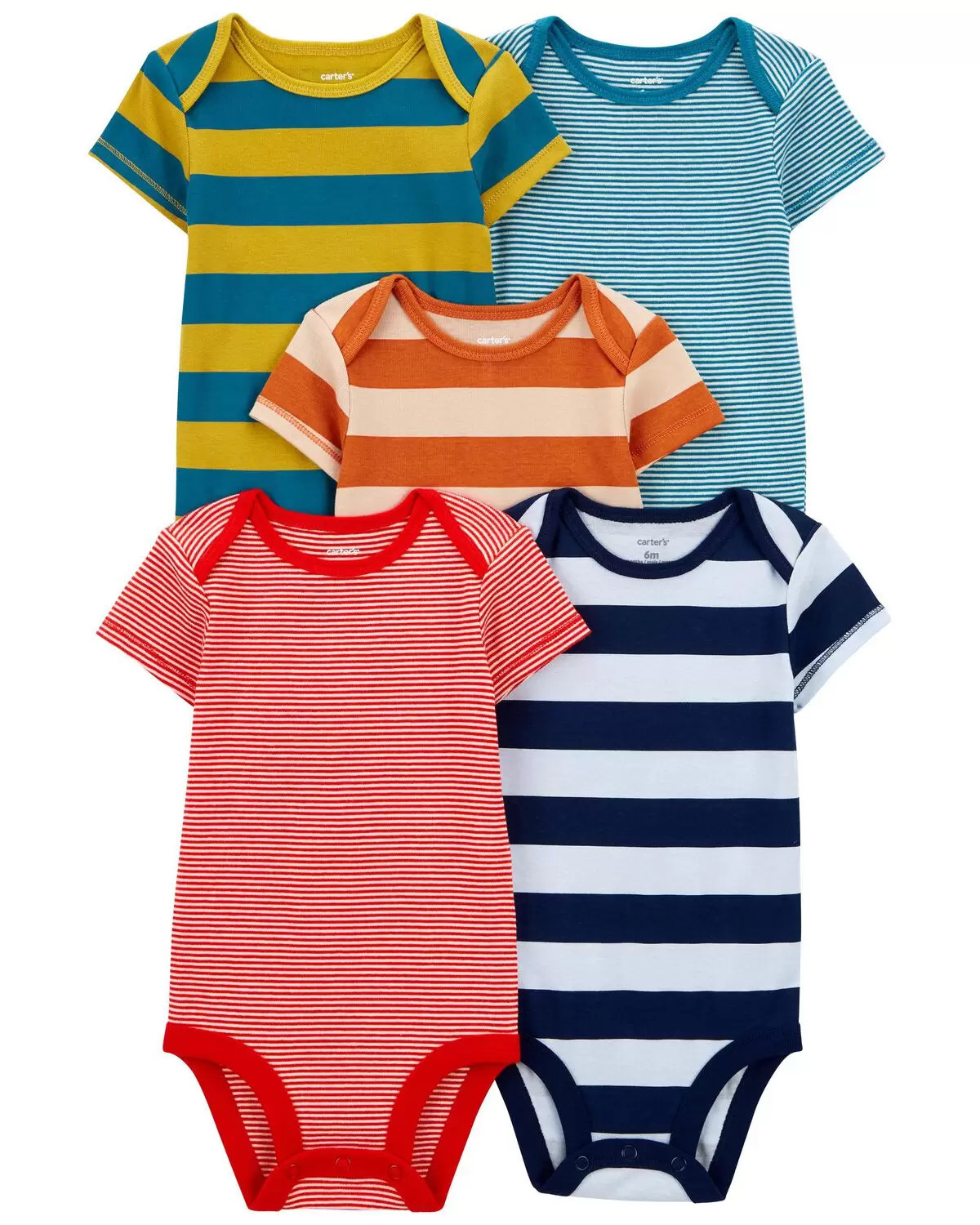 Baby 5-Pack Short-Sleeve Bodysuits | Carter's