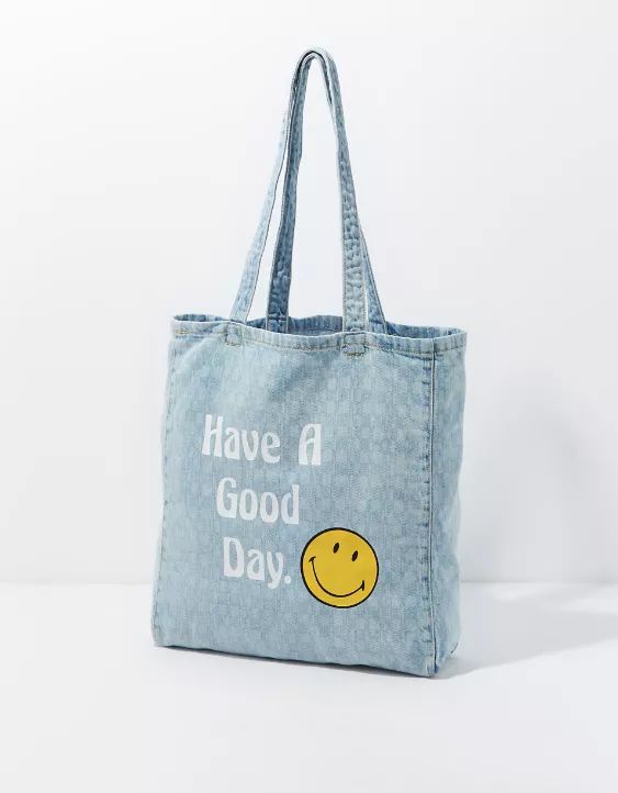 AEO Have A Good Day Smiley® Tote Bag | American Eagle Outfitters (US & CA)