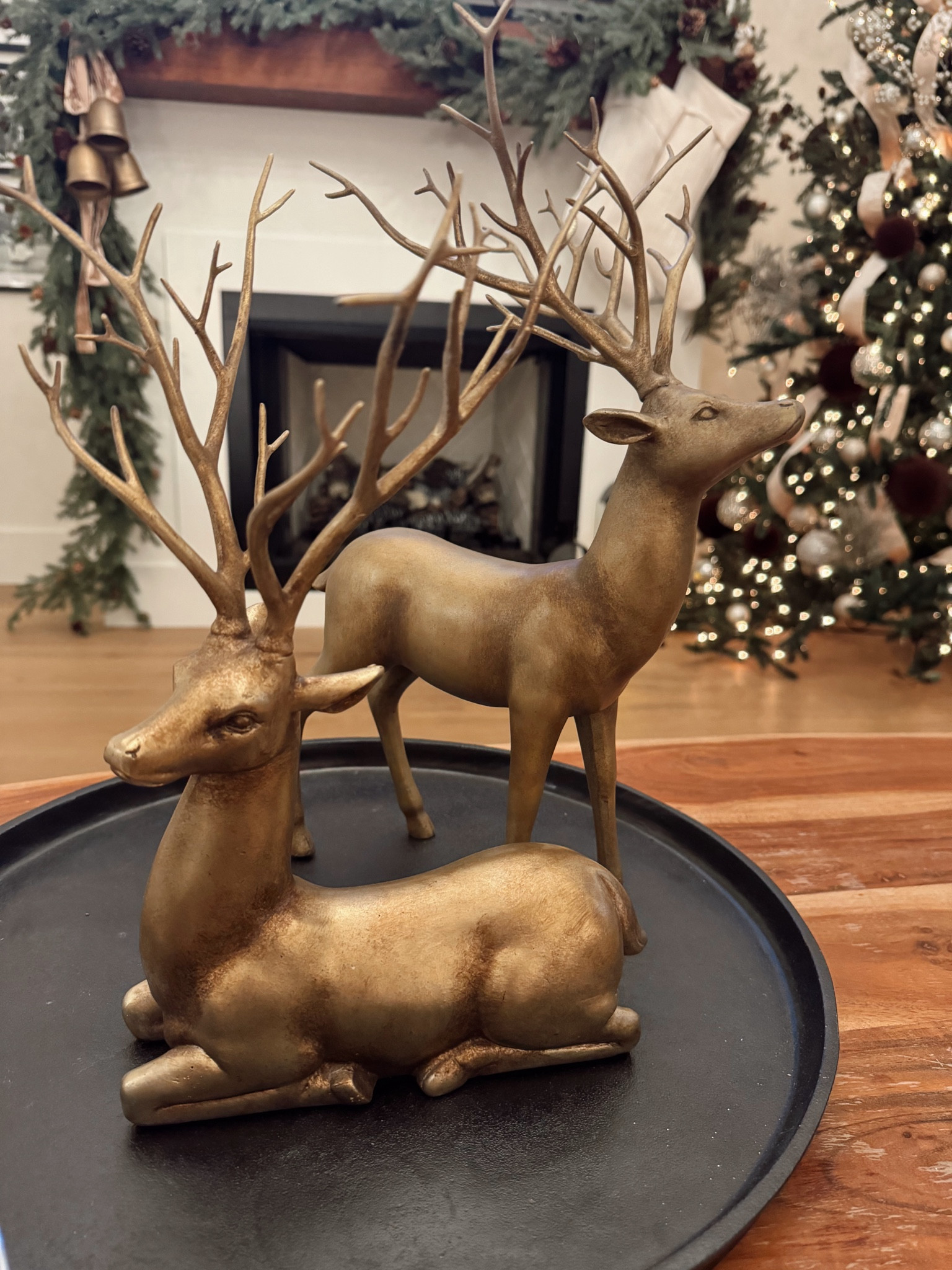 gold deer table decor / Christmas Decor @walmart / affordable holiday decor 

pottery barn stockings & gold garland bells linked 

#LTKFindsUnder50 #LTKHoliday #LTKStyleTip