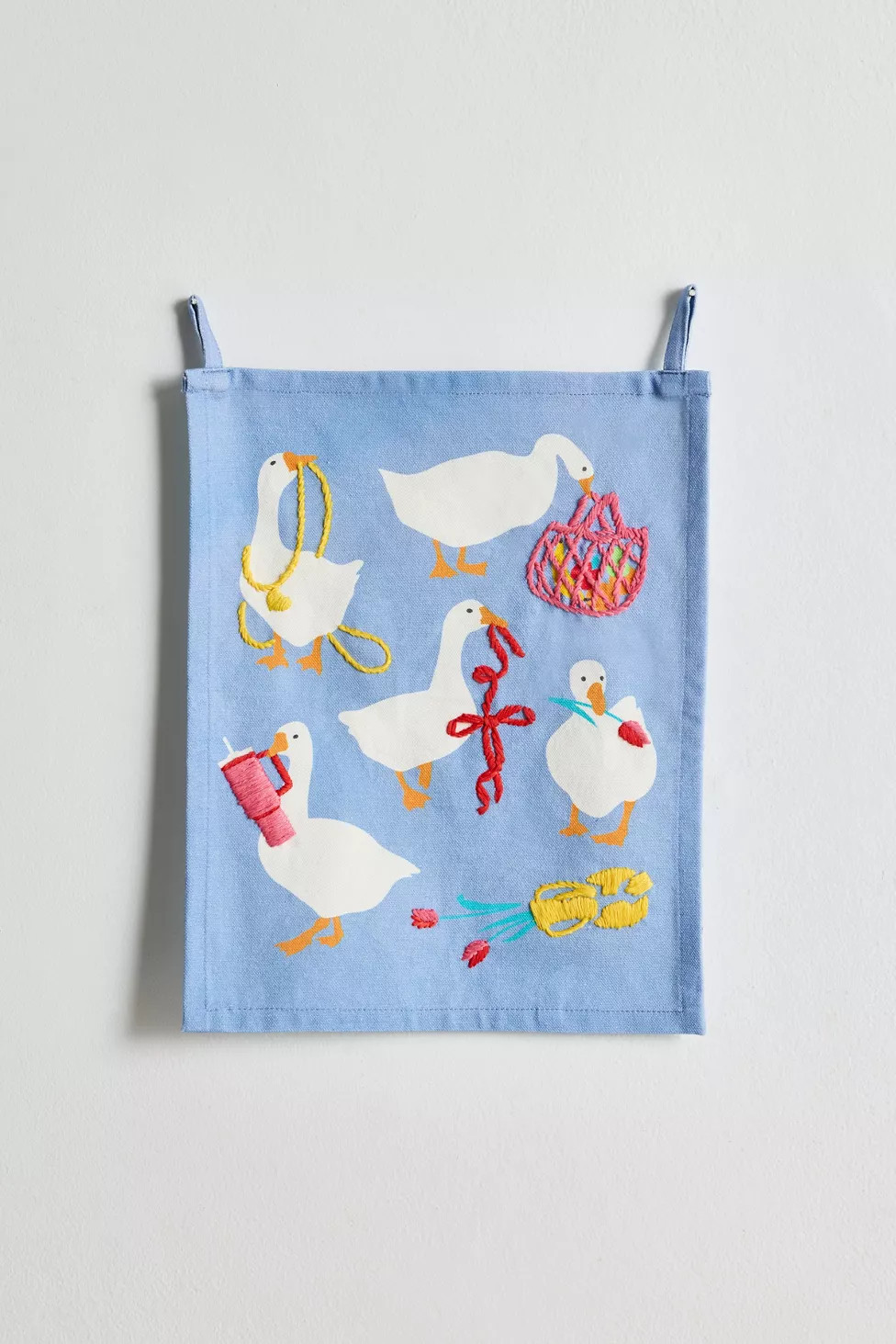 Cheeky Goose Embroidered Flag Tapestry | Urban Outfitters (US and RoW)